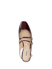 rdeča - Dune London Haily Multi Strap Slingback čevlji - Slika 5 iz 6