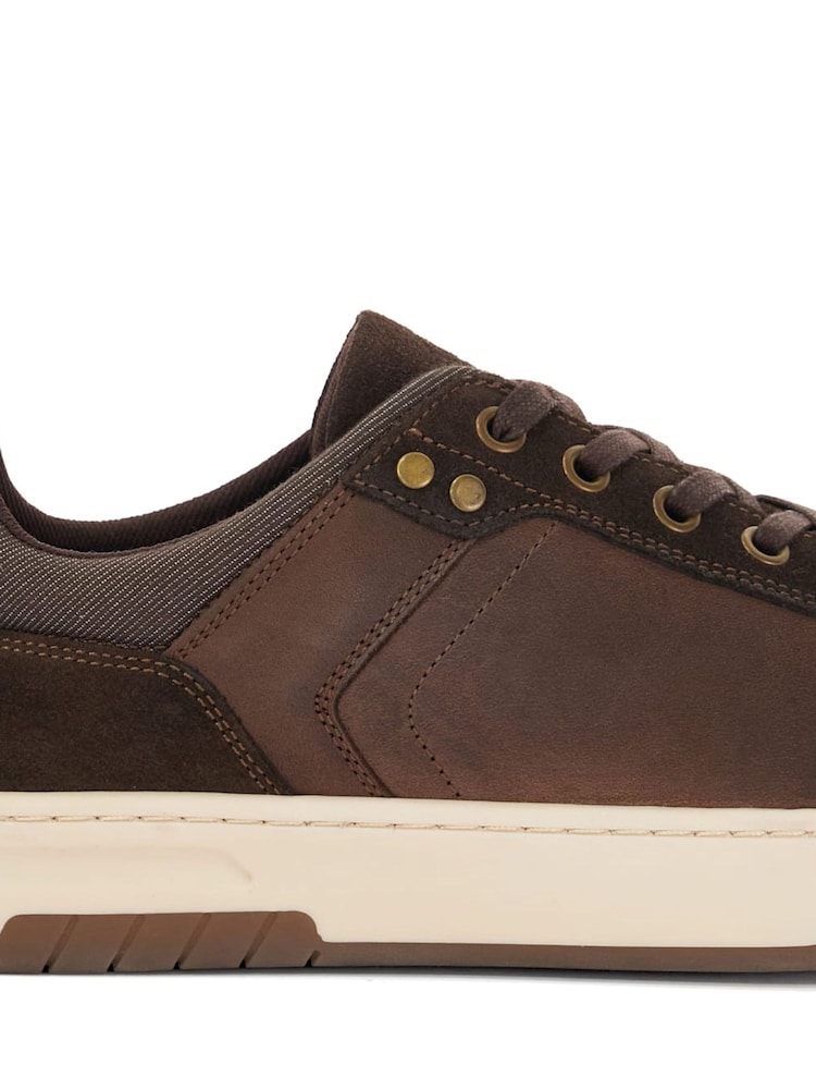 Dune London Brown Teffla Trainers - Image 6 of 6