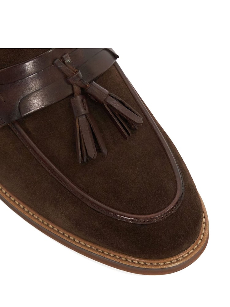 rjava - Dune London Simley Contrast Sole Tassle mokasini - Slika 6 iz 6