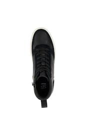 Negro - Dune London Strictly Stripe Sole Detail Trainers - Imagen 5 de 6