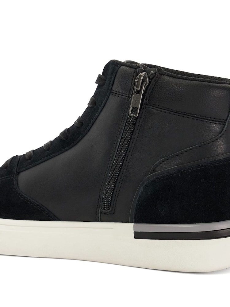 Negro - Dune London Strictly Stripe Sole Detail Trainers - Imagen 6 de 6