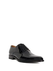 Dune London Black Salisbury Classic Derby Patent Shoes - Image 4 of 7