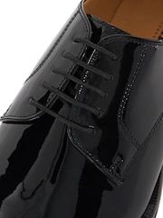Dune London Black Salisbury Classic Derby Patent Shoes - Image 7 of 7