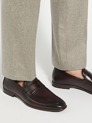 Dune London Brown Sylas Flex Sole Loafers - Image 1 of 6