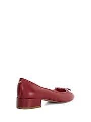 Dune London Red Admirably Low Heel Shoes - Image 4 of 6
