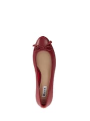 Dune London Red Admirably Low Heel Shoes - Image 5 of 6
