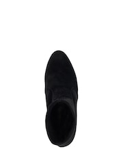 Dune London Black Optilly Block Heel Sock Boots - Image 5 of 6