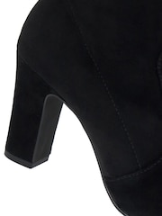Dune London Black Optilly Block Heel Sock Boots - Image 6 of 6