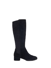 Dune London Blue Wide Fit Tayla Smart Stretch High Leg Boots - Image 2 of 6