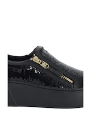 črna - Dune London Episodic 2 čevelj z debelim ploskim podplatom Slip On Trainers - Slika 6 iz 6