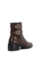 Brązowy - Buty Dune London Patter z podwójną klamrą - Image 4 of 6