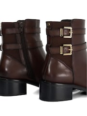 Brązowy - Buty Dune London Patter z podwójną klamrą - Image 6 of 6