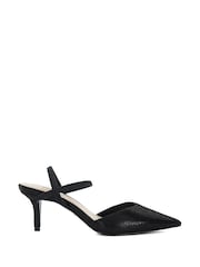 Dune London Black Standard Fit Classical Elasticated Open Court Shoes - Image 2 of 6
