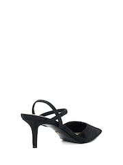 Dune London Black Standard Fit Classical Elasticated Open Court Shoes - Image 4 of 6