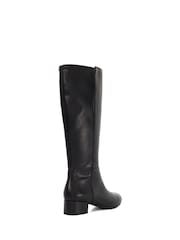 Dune London Black Wide Fit Tayla Smart Stretch High Leg Boots - Image 4 of 6