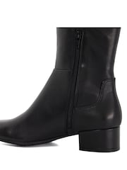 Dune London Black Wide Fit Tayla Smart Stretch High Leg Boots - Image 6 of 6