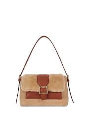 Dune London Cream Print Dara Pocket Front Shoulder Bag - Image 2 of 4