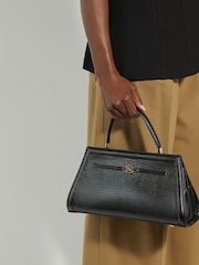 Dune London Black Dante M Medium Top Handle Lady Bag - Image 1 of 5