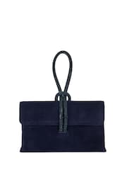 ТЕМНО-СИНИЙ/-ЗАМША - Dune London Brynie Handle Grab Bag - Изображение 2 из 5