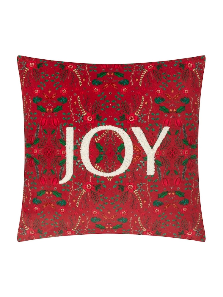 Evans Lichfield Red Ditsy Joy Tufted Cushion - Image 1 of 4 Evans Lichfield Red Ditsy Joy Tufted Cushion - Image 1 of 4