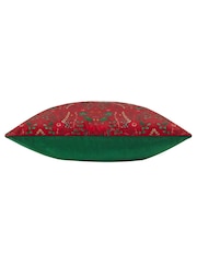 Evans Lichfield Red Ditsy Joy Tufted Cushion - Image 3 of 4