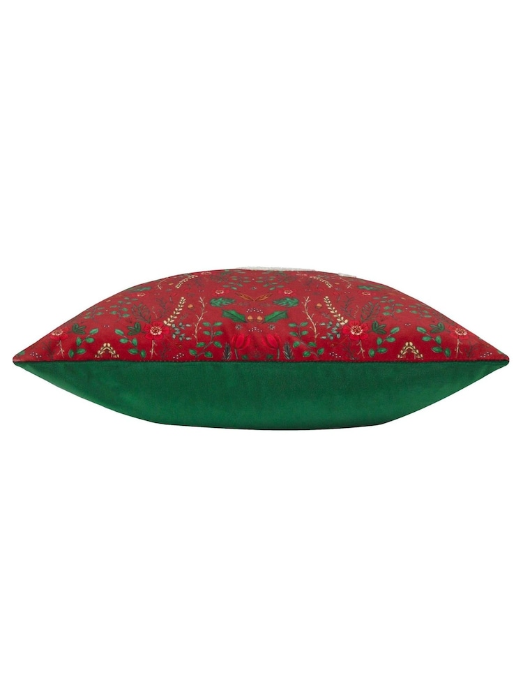 Evans Lichfield Red Ditsy Joy Tufted Cushion - Image 3 of 4