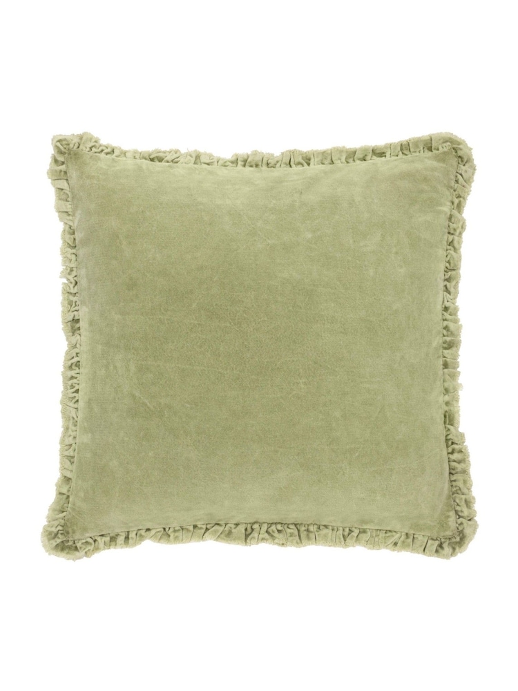 Yard Sage 45 x 45cm Bertie 100% Washed Cotton Velvet Cushion - Image 1 of 4