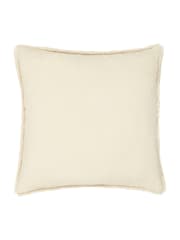 Furn Terracotta Kilim Cheetah Embroidered 100% Cotton Cushion - Image 2 of 5