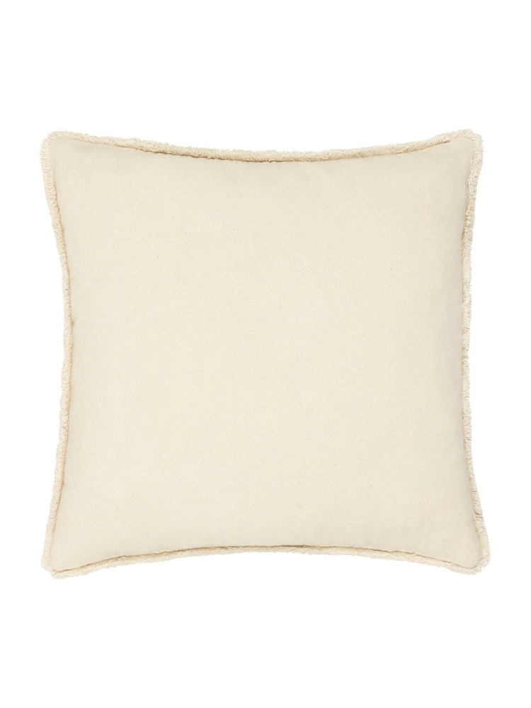 Furn Terracotta Kilim Cheetah Embroidered 100% Cotton Cushion - Image 2 of 5