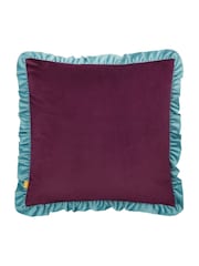 Furn Lilac or Mineral Athena Velvet Frilled Cushion - Image 2 of 4