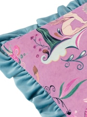 Furn Lilac or Mineral Athena Velvet Frilled Cushion - Image 4 of 4