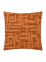 HÖEM Copper Brooke Embroidered 100% Cotton Cushion - Image 1 of 4