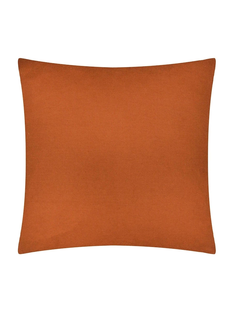 HÖEM Copper Brooke Embroidered 100% Cotton Cushion - Image 2 of 4
