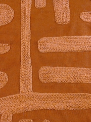 HÖEM Copper Brooke Embroidered 100% Cotton Cushion - Image 4 of 4