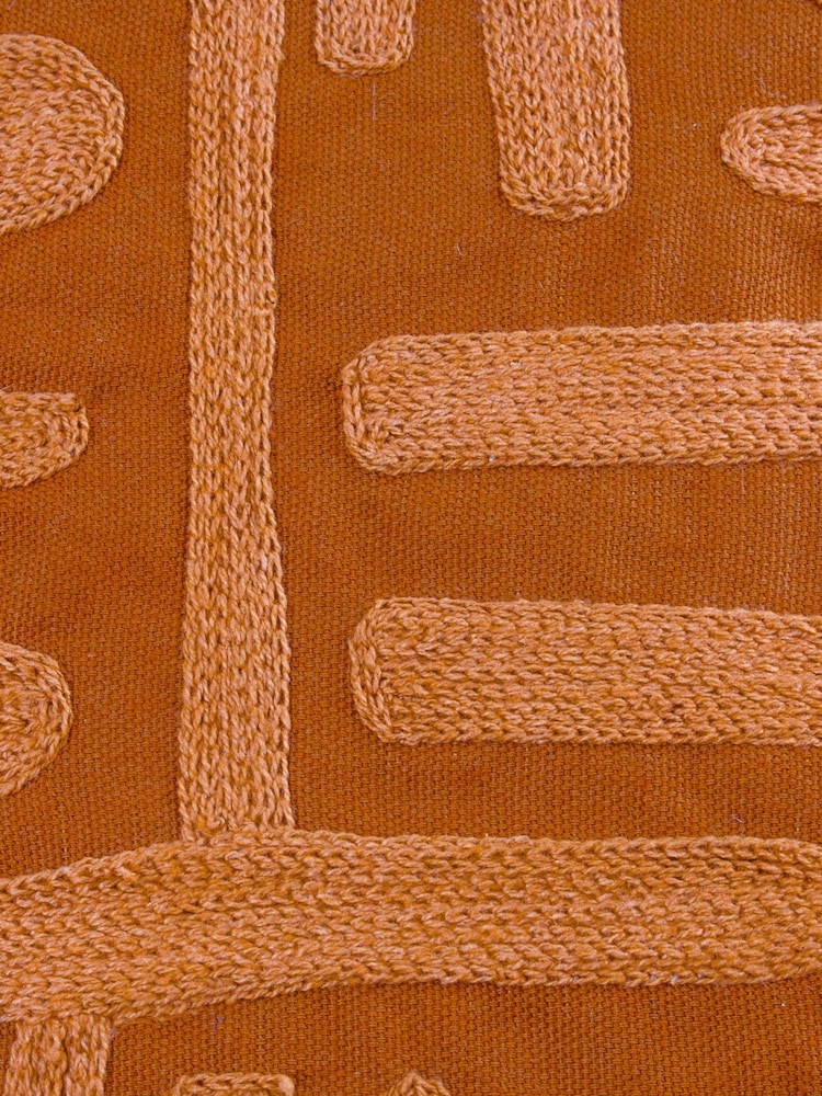 HÖEM Copper Brooke Embroidered 100% Cotton Cushion - Image 4 of 4