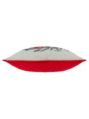 Evans Lichfield Christmas Dog Wreath Piped Cushion - Bild 3 von 5