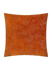 Furn Pumpkin Picking Patch Embroidered 100% Cotton Cushion - Image 1 of 4