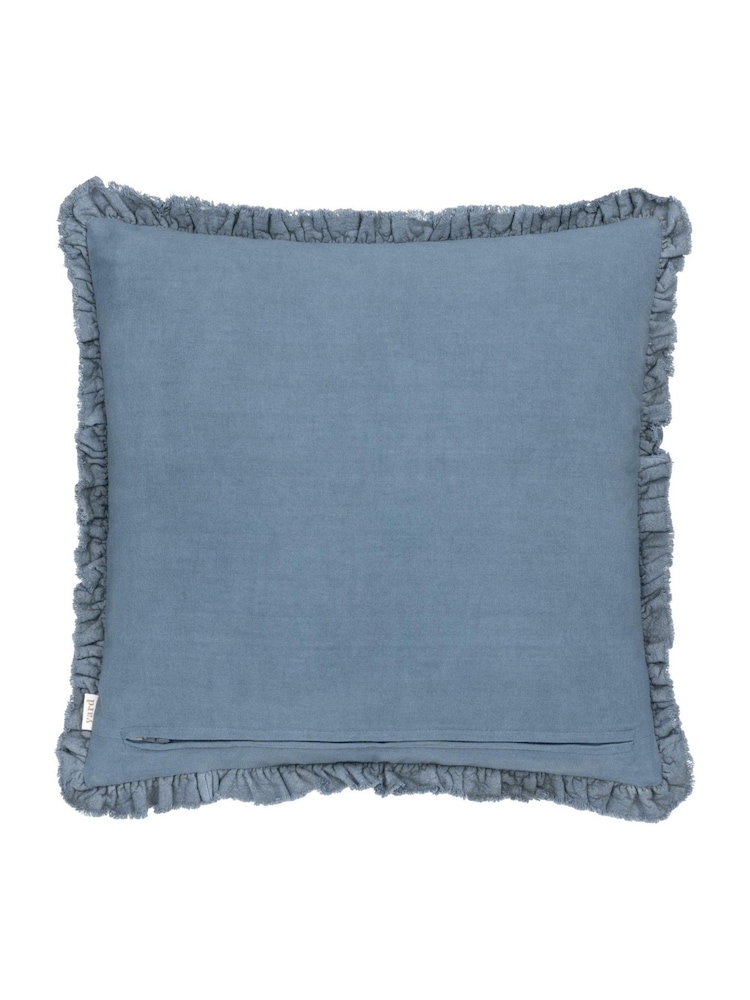 Бархатная подушка из выбеленного хлопка Yard 45 x 45см Bertie 100 - Изображение 2 из 4