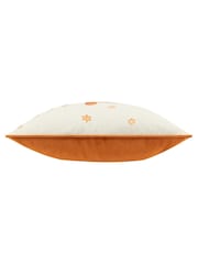 Furn Cloud Dust or Ginger Gretel Velvet Piped Cushion - Image 3 of 4