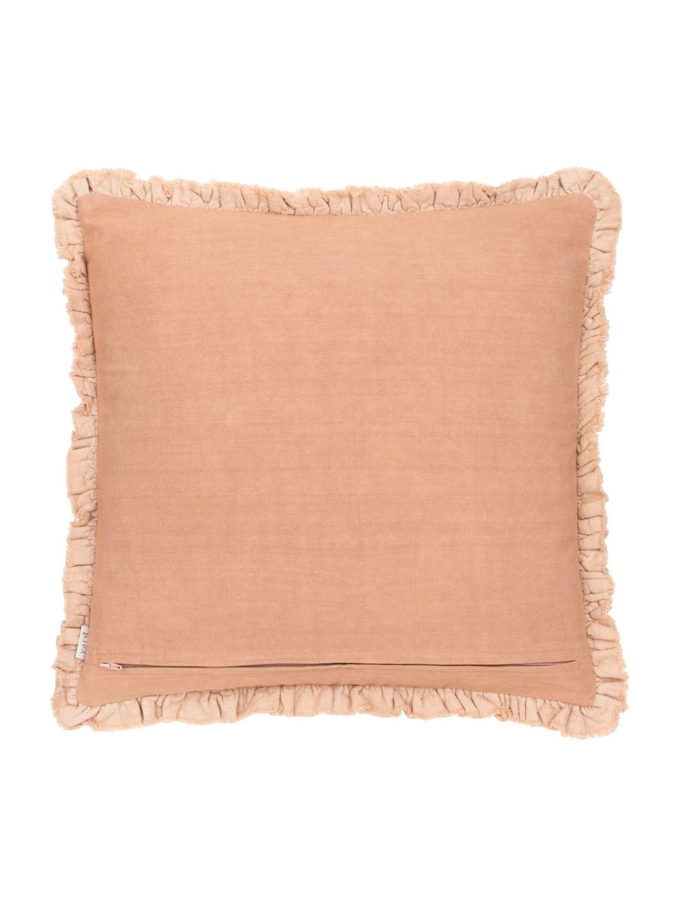 Бархатная подушка из выбеленного хлопка Yard 45 x 45см Bertie 100 - Изображение 2 из 4