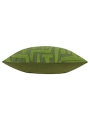 HÖEM Ivy Green Brooke Embroidered 100% Cotton Cushion - Image 3 of 4