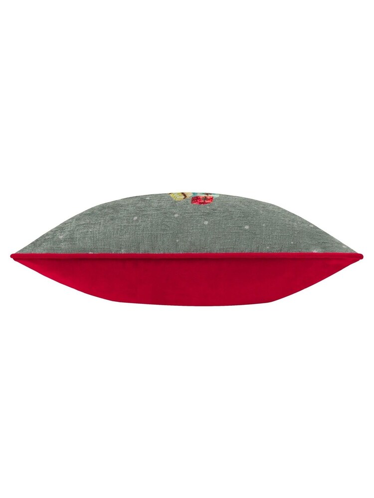 Evans Lichfield Multicolour Christmas Car Scene Piped Cushion - Image 3 of 4