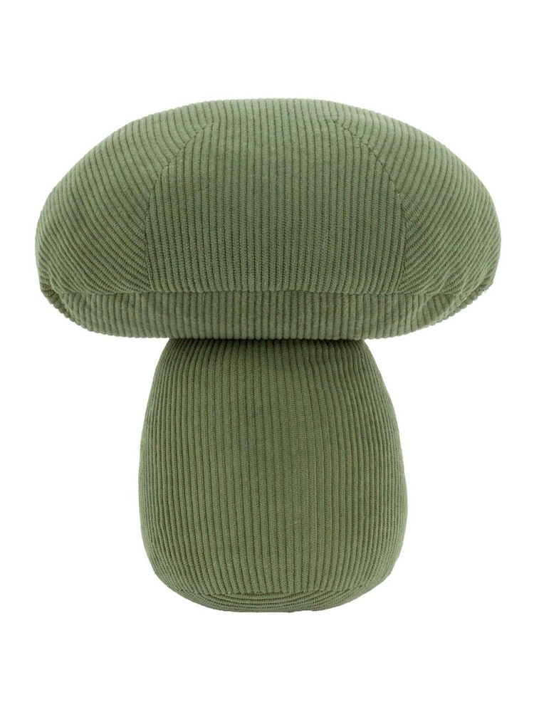 Wylder Forest Green Corduroy Mushroom Velvet Doorstop - Image 1 of 3