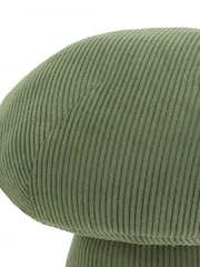 Wylder Forest Green Corduroy Mushroom Velvet Doorstop - Image 2 of 3