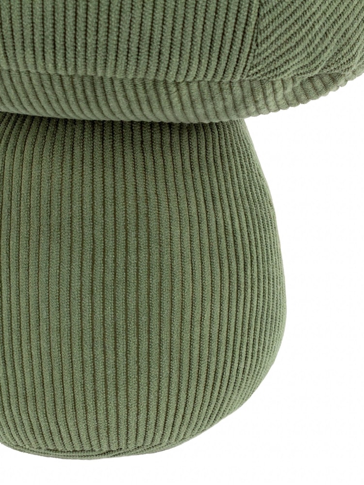 Wylder Forest Green Corduroy Mushroom Velvet Doorstop - Image 3 of 3