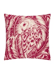 Wylder Red Wood Albus Owl Jacquard Cushion - Image 1 of 4