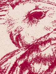 Wylder Red Wood Albus Owl Jacquard Cushion - Image 4 of 4