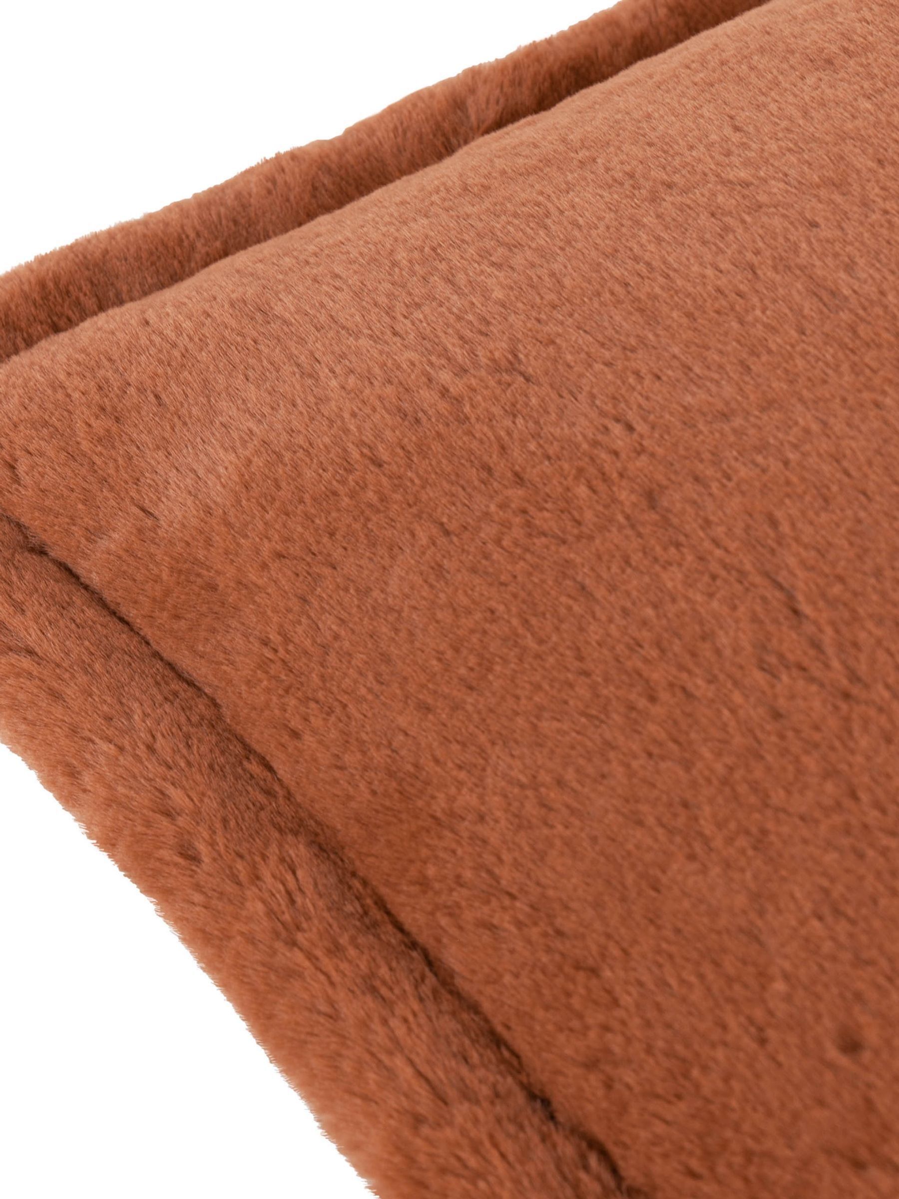 Buy Furn Rust Orange Kallu Faux Fur Cushion from the Next UK online shop