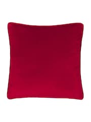 Furn Pine and Red Showtime Velvet Piped Cushion - Image 2 of 4