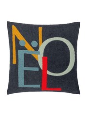 Evans Lichfield Blue Noel Tufted Cushion - Image 1 of 4